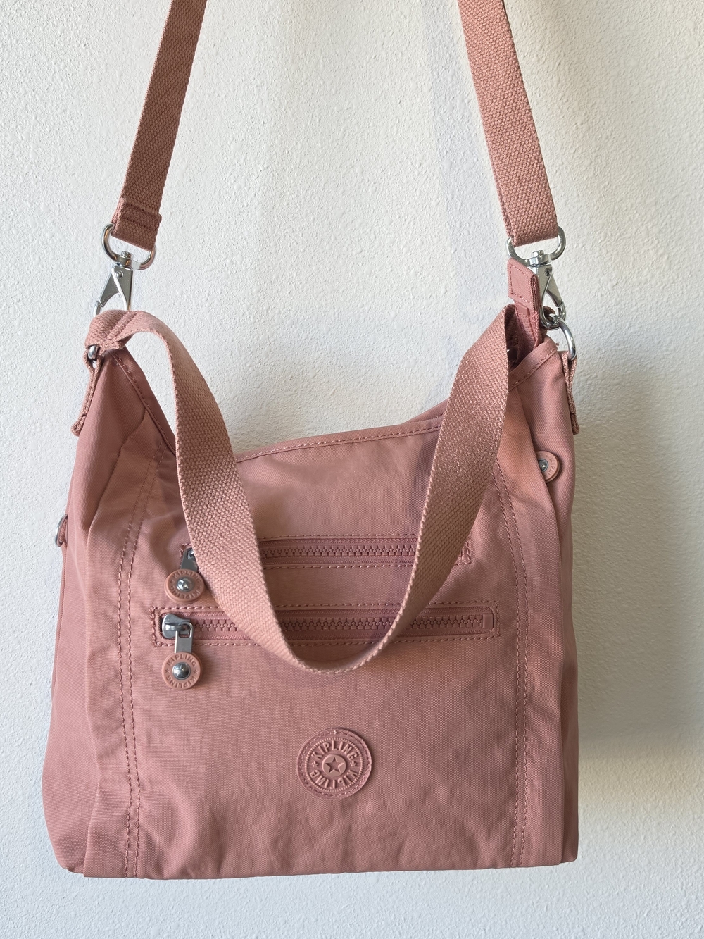 Kipling Belammie Dusty Rose Shoulder/Crossbody Bag